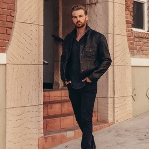 THE KOOPLES | Black Real Leather Jacket